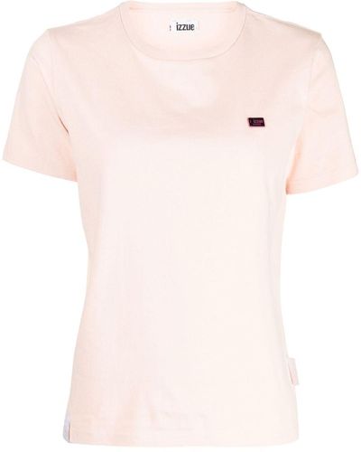 Izzue T-shirt Live It Real en coton - Rose