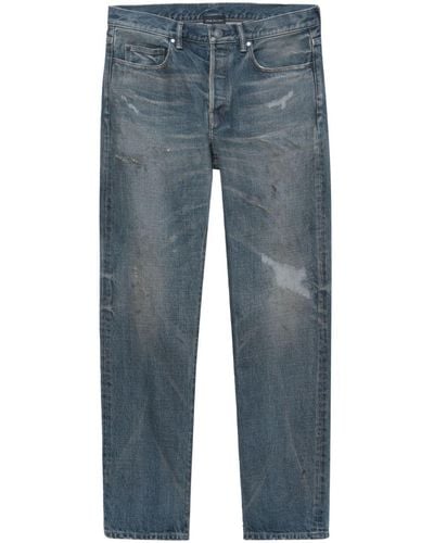 John Elliott Jeans im Distressed-Look - Blau
