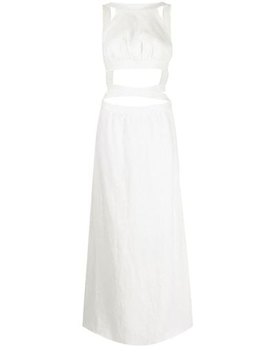 Sir. The Label Ambroise Open Back Gown - White