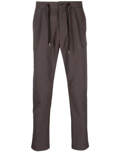 Herno Drawstring-waistband Slim-cut Pants - Gray