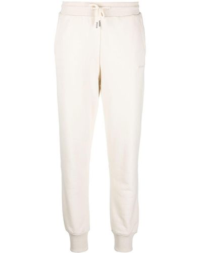 Woolrich Pantalones de chándal con logo bordado - Blanco