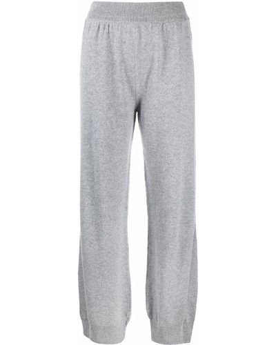 Barrie Tapered-leg Cashmere Pants - Grey