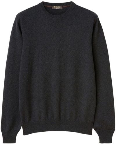 Loro Piana Crew-neck Cashmere Sweater - Black