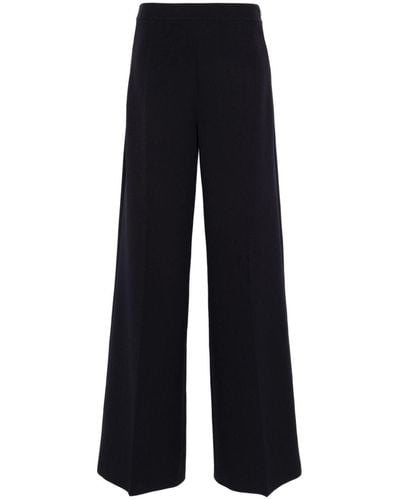 Safiyaa Crepe Wide Pants - Blue