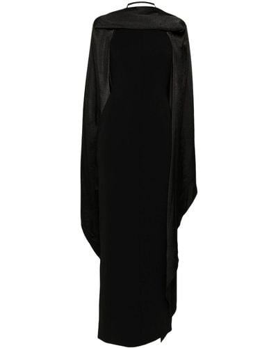 Solace London Dahlia Sash-detail Maxi Dress - Black
