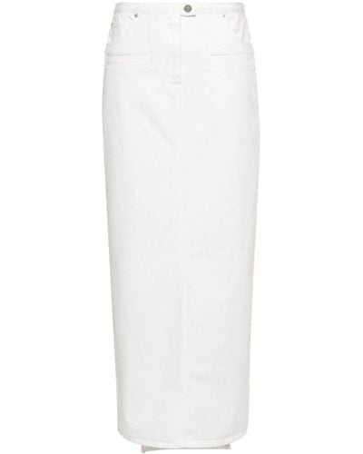 Courreges Heritage Cotton Skirt - White