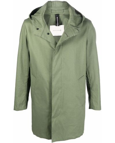 Mackintosh Chryston Short Hooded Coat - Green