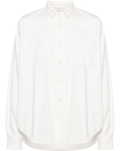 Frankie Shop Camisa Sinclair vaquera - Blanco