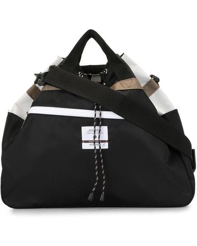 AS2OV Twill Drawstring Shoulder Bag - Black
