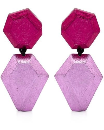 Monies Nebu Clip-on Earrings - Pink