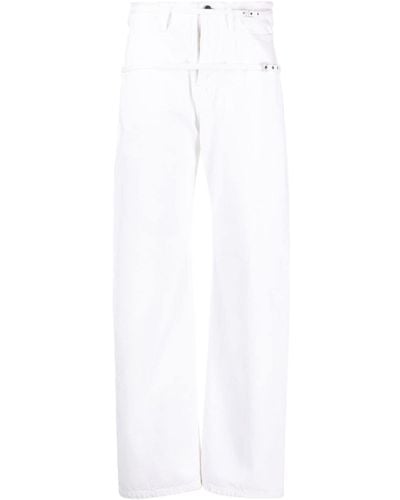 Jacquemus Le De Nîmes Caraco Wide-leg Jeans - White