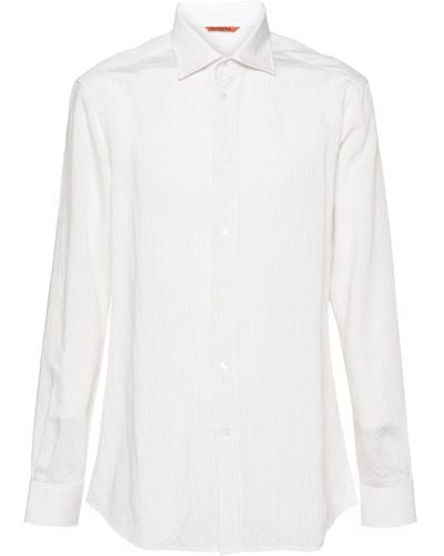 Barena Hemd mit Nadelstreifen - Weiß