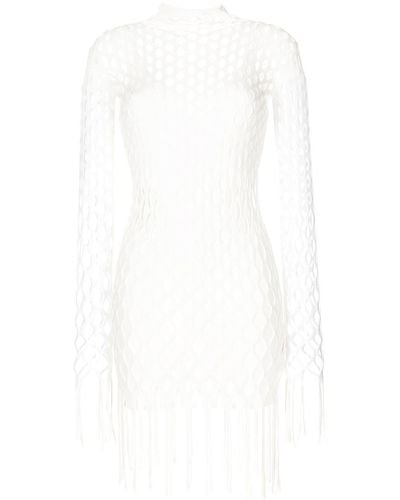 Dion Lee Reef Net Mini Dress - White