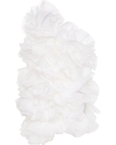Loulou Mini One-Shoulder-Kleid - Weiß