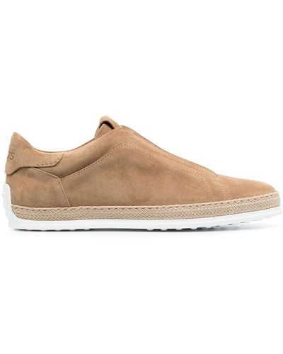 Tod's Laceless Suede Sneakers - Brown