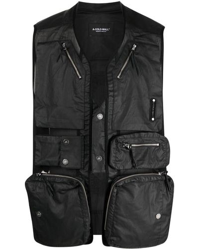 A_COLD_WALL* Panelled Utility Vest - Black