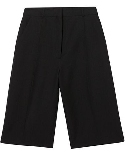 Burberry Pantalones cortos de vestir de talle alto - Negro