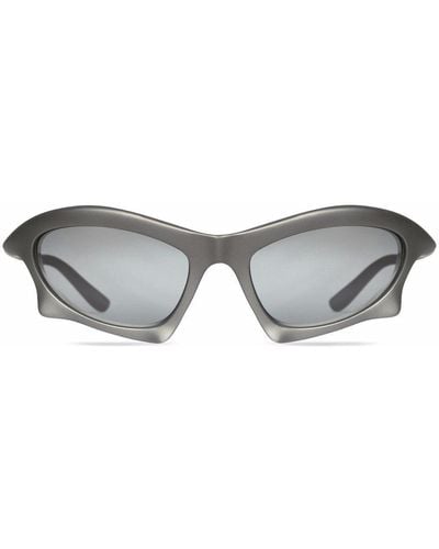 Balenciaga Eckige Bat Sonnenbrille - Mehrfarbig
