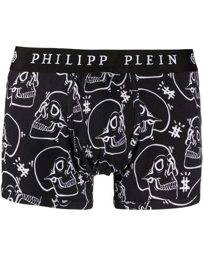 Philipp Plein Boxer Outline - Noir