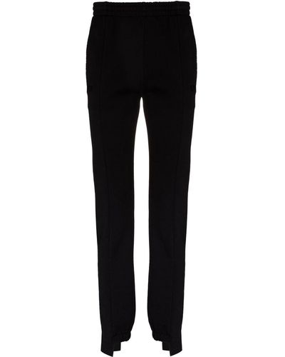 Vetements Pantalones de chándal con logo bordado - Negro