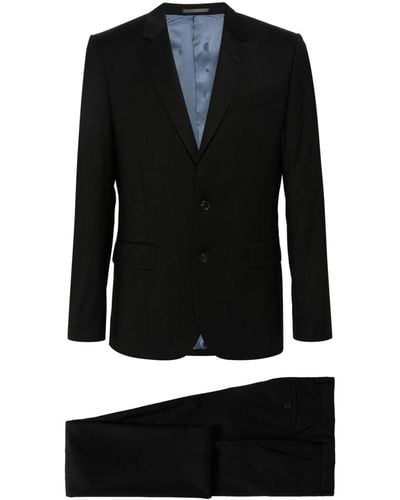 Paul Smith Poplin Stretch-wool Suit - Black