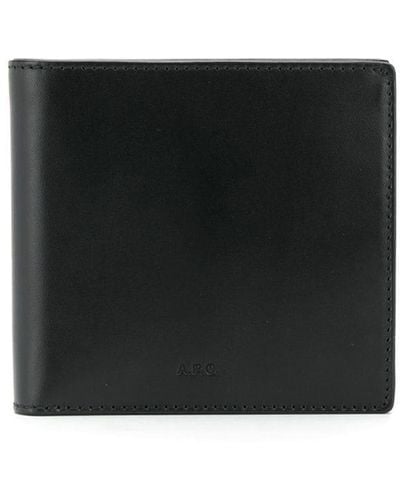 A.P.C. New London 二つ折り財布 - ブラック