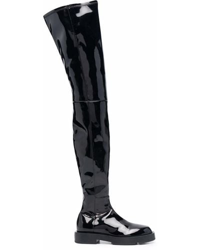 Givenchy Black Patent Tall Boots