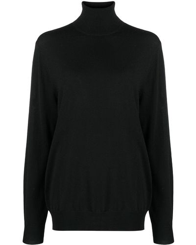 Barbara Bui Roll-neck Merino Jumper - Black