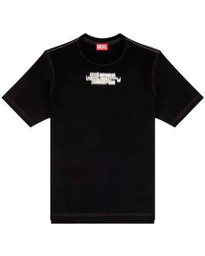 DIESEL Camiseta T-just de tejido jersey - Negro