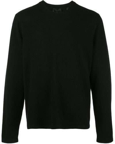 Vince Long-sleeve Fitted Sweater - Black
