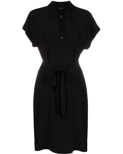 JOSEPH Rosemoore Silk Shirtdress - Black