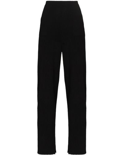 Wolford Mid-rise Flared Trousers - Black