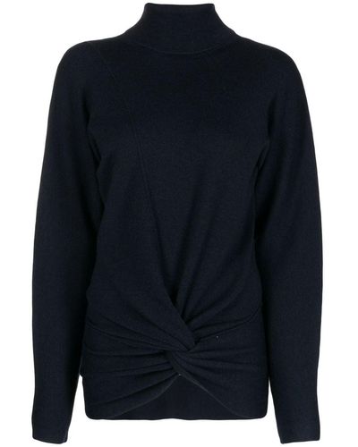 Dion Lee Drape-detail Sweater - Blue