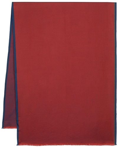 Sease Écharpe à design bicolore - Rouge