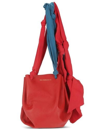 Jejia Bloom Baby Leather Shoulder Bag - Red