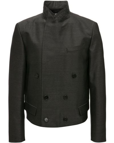 JW Anderson Double-breasted Wool Blazer - Gray