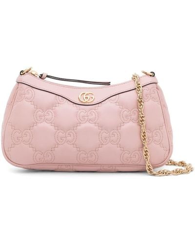 Gucci Handtasche Aus GG Matelassé-Leder - Pink