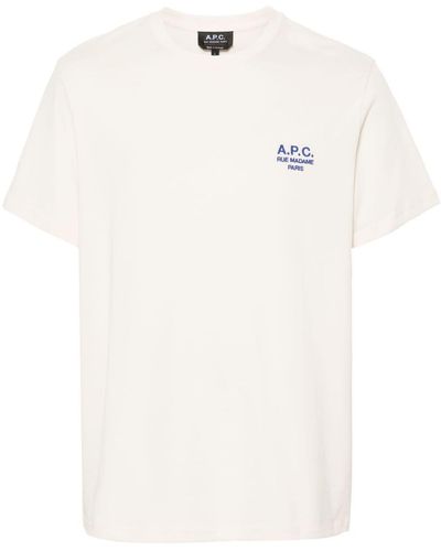 A.P.C. Katoenen T-shirt - Wit