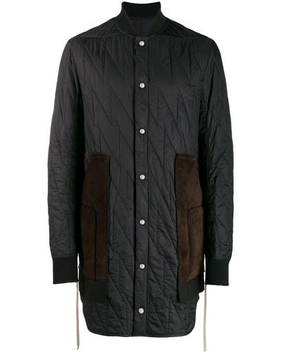 Rick Owens Quilted Duffle Coat - Black