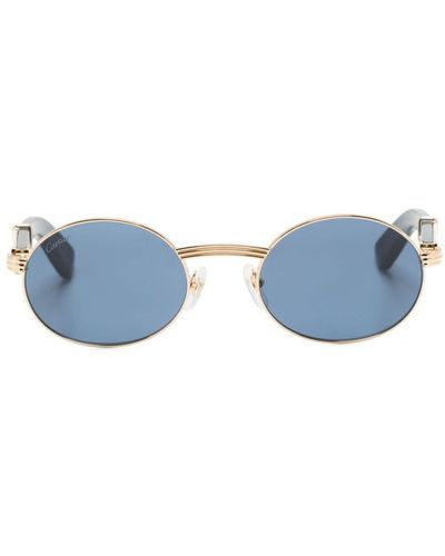 Cartier Gafas de sol con montura redonda - Azul