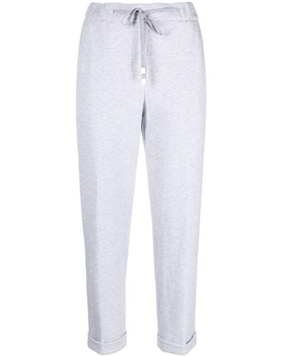 Peserico Turned-up Track Trousers - White