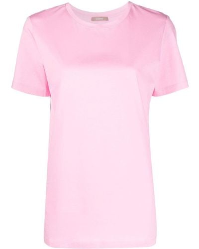 12 STOREEZ T-Shirt mit rundem Ausschnitt - Pink