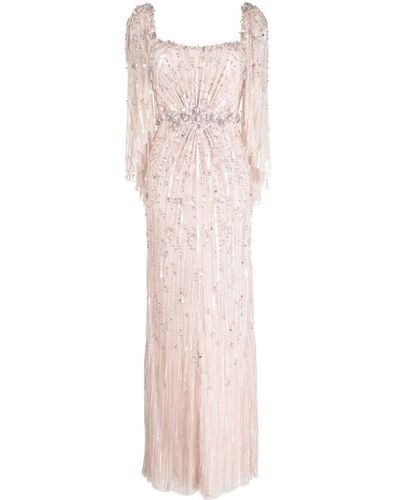 Jenny Packham Jurk Met Bloemenpatch - Roze