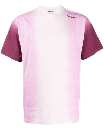 Ambush T-Shirt mit Farbverlauf-Print - Mehrfarbig