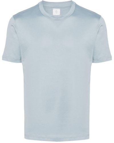 Eleventy Cotton Jersey T-shirt - Blauw