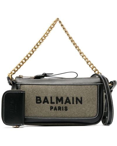 Balmain B-army Chain Crossbody Bag - Black