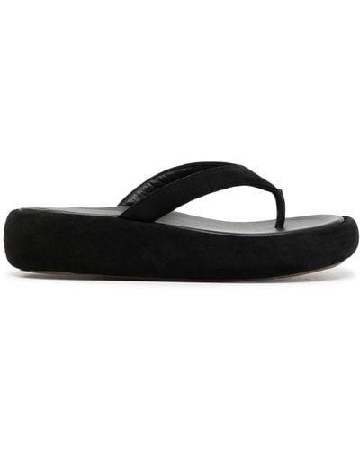Ilio Smeraldo Geraldine Chunky Flat Sandals - Black