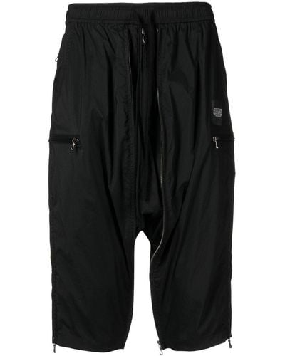 Julius Drop-crotch Shorts - Black
