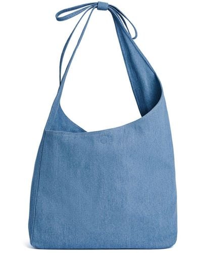 Reformation Vittoria Denim Oversize Tote Bag - Blue