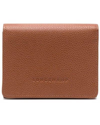 Longchamp Le Foulonné Compact Wallet - Brown